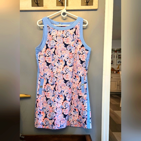 Lilly Pulitzer Amgie Stretch Shift Dress Size 16 - Picture 1 of 6